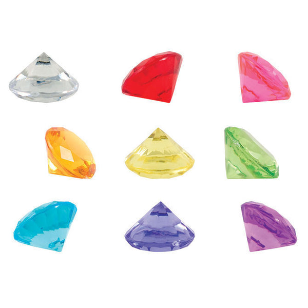 Close up view of Plastic Diamonds toys