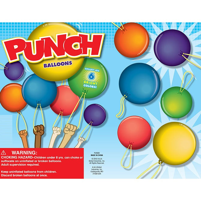 Punch Balloons Display Front
