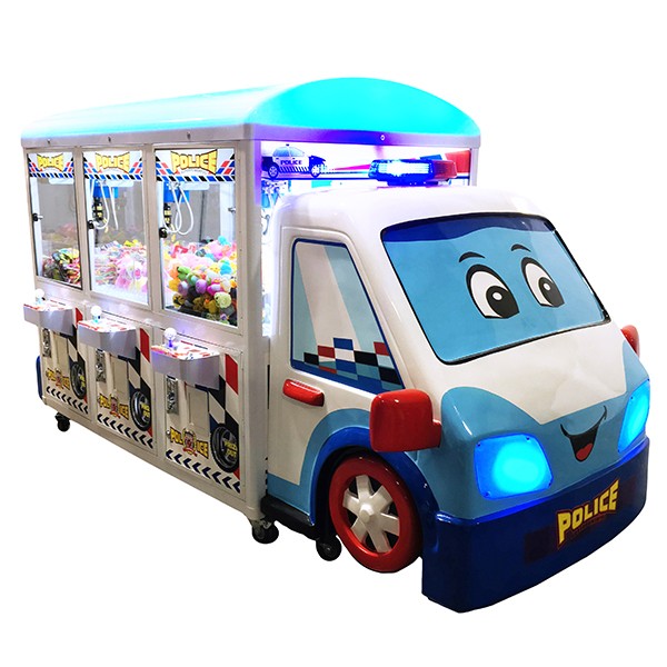 Police Car 6-Playe Claw Machine | Crane Machine | Gumball.com