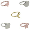 Simply Elegant Jewelry Collection one inch capsule toys gold silver rose gold necklace ring product detail ring