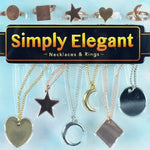 Simply Elegant Jewelry Collection one inch capsule toys gold silver rose gold necklace ring product image