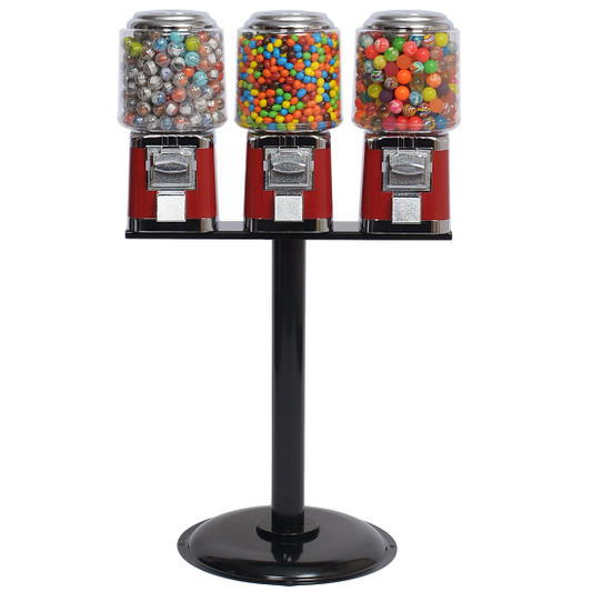 Titan Round Triple Head Bulk Gumball Machine