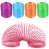 Transparent Coil Spring in 2in Capsules in purple, blue, orange, green and pink