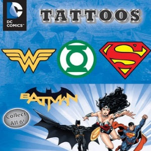 DC Logo Tattoos in 1 inch capsules