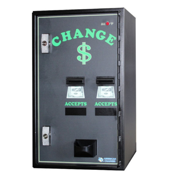 AC2002 Dual Bill-to-Coin Changer Front View Product Image