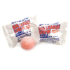 Close up view of individually wrapped Big League Chew gumballs