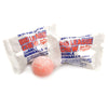 Close up view of individually wrapped Big League Chew gumballs