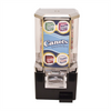 Gum vending machine with green Canels display card