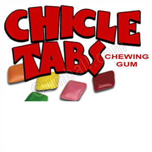 Chicle Tabs Vending Label