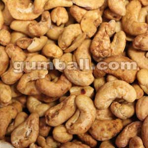 Chipotle Cashews sold in bulk 20 lbs case.