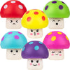close up of the shroom squad in 6 different colors and cute faces