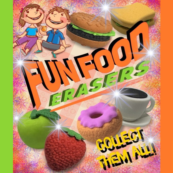 Fun Food Erasers 1" Capsules
