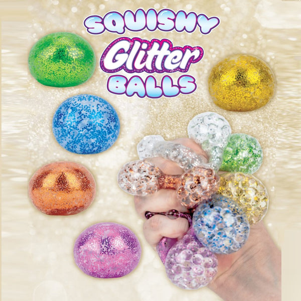 gold display card for glitter bead balls 