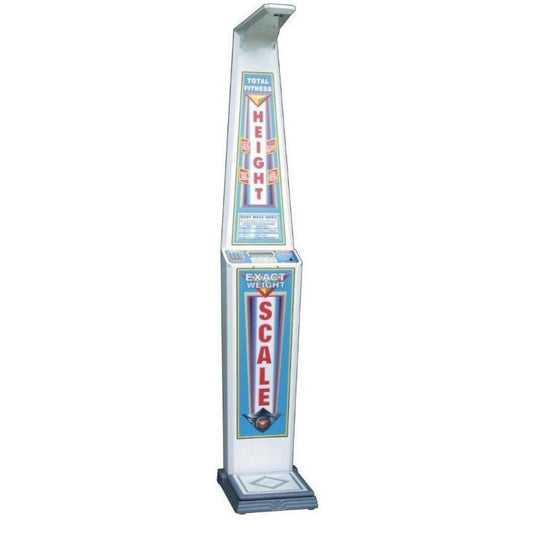 Digital readout height and weight scale in color white