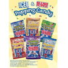 ICEE popping candy in 2 inch toy vending capsules display card f