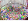 Close up view of inner globe on Jumbo Giant gumball machine