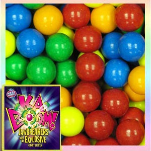 Kaboom solid color Jawbreakers with Candy Center