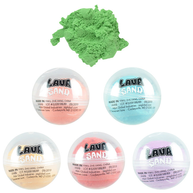Lava Sand 2" Round Toy Capsules