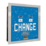 MC620RL-DA Dual Standard Change Machine Blue Bubbles ??CHANGE?� Decal