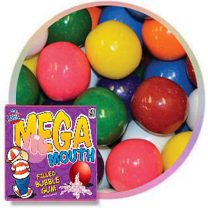 Mega Mouth Candy Filled Gumballs Product Image