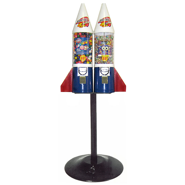 2-head Mighty Mite Rocket gumball vending machine