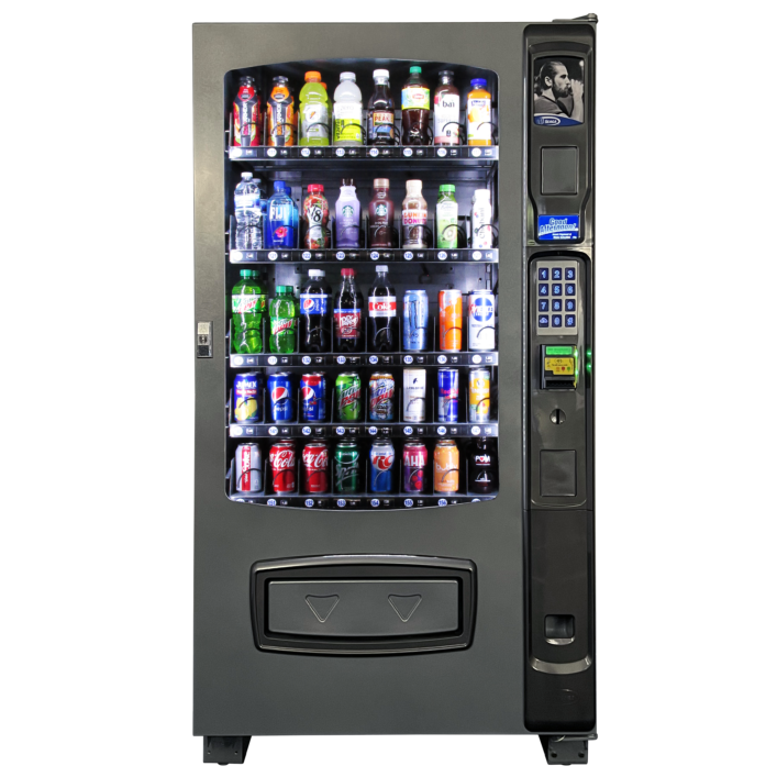 Front view of Seaga Envision ENV5B drink vending machine