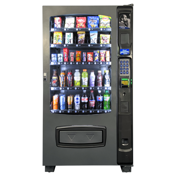 Front view of Seaga Envision ENV5C combination snack and drink vending machine