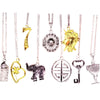 Silver N Gold Necklaces 2" Capsules Product Detail