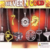 Silver N Gold Necklaces 2" Capsules Product Display