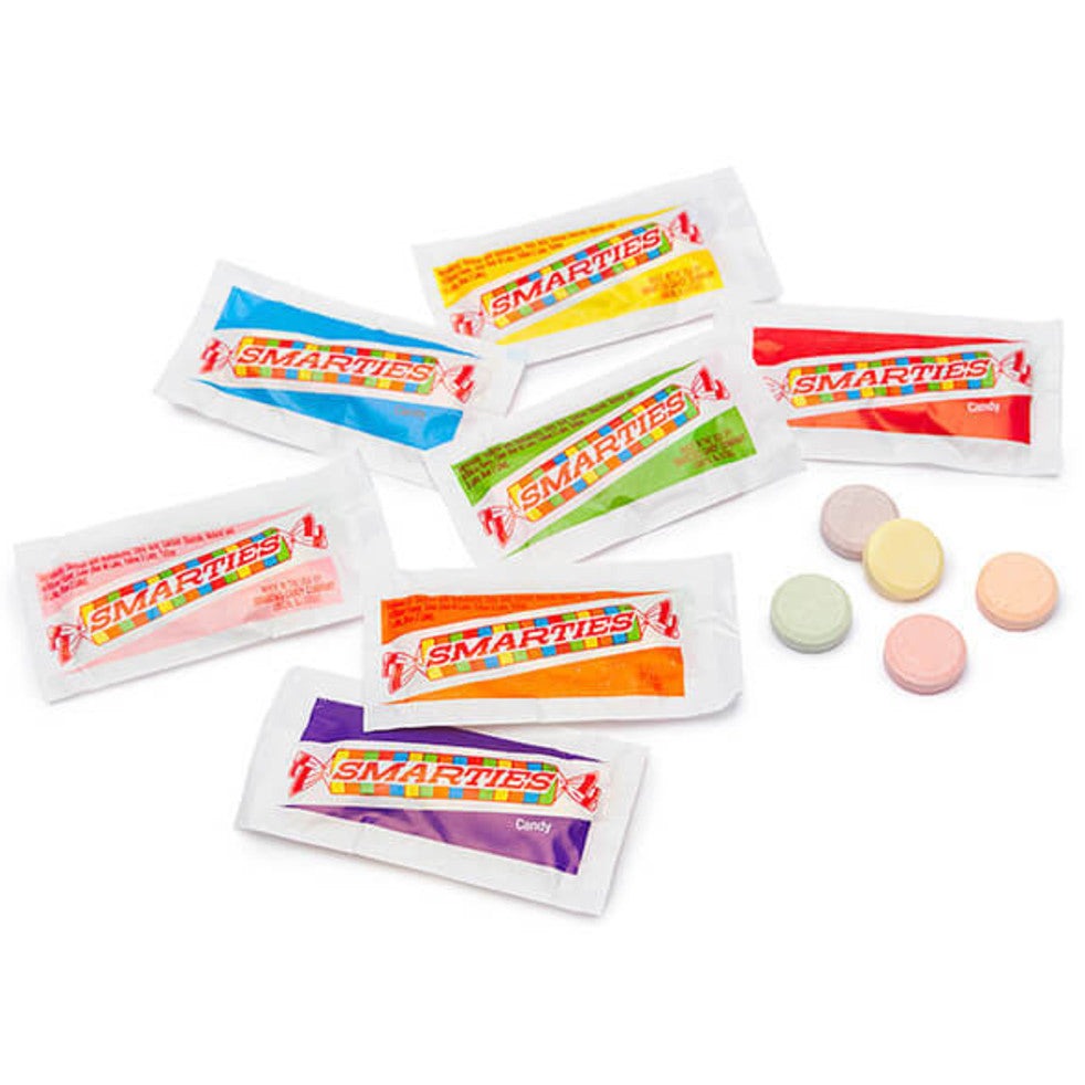 smarties® packs candy opened view 