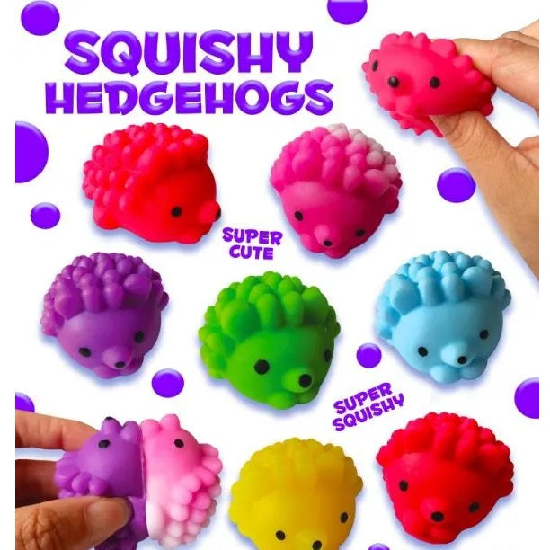 Squishy Hedgehogs in 2-inch toy vending capsules