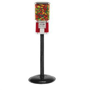 Titan square gumball & candy bulk vending machine on floor stand