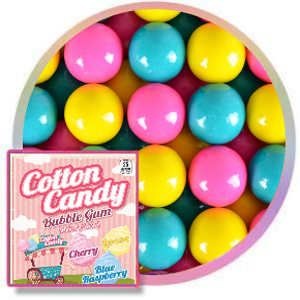 Zed Cotton Candy gumballs .91" 1080 ct