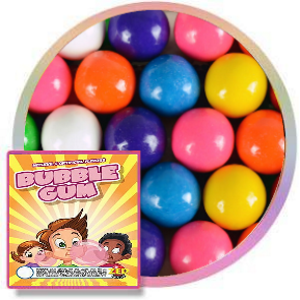 Zed 1 inch assorted bubble gumballs